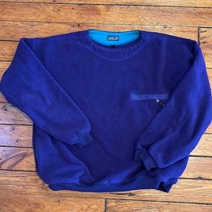 Vintage Patagonia mens large purple color fleece pullover sweater